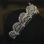 Bling Bling Srebrny Rhinestone Ślub Tiara 2022 Cyrkon Stop Ozdoby Do Włosów Ślubne