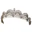 Bling Bling Srebrny Rhinestone Ślub Tiara 2022 Cyrkon Stop Ozdoby Do Włosów Ślubne
