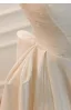 High End Schlicht Ivory / Creme Perlenstickerei Satin Brautkleider / Hochzeitskleider 2026 A Linie Bandeau Ärmellos Rückenfreies Lange