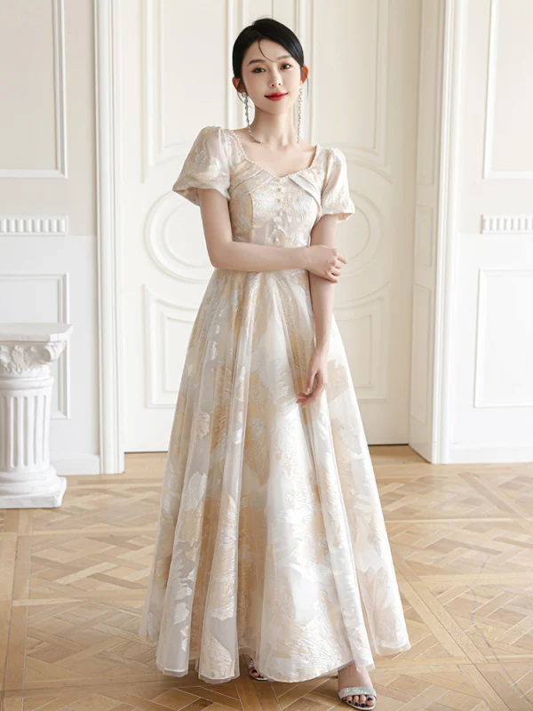 Chic / Belle Champagne Paillettes Robe Demoiselle D'honneur 2023 Princesse Dos Nu Longue Robe Demoiselle D'honneur