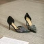 Chic / Beautiful Gold Rhinestone Wedding Shoes 2022 7 cm Stiletto Heels Pointed Toe Wedding Womens Shoes High Heels