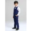 Black Long Sleeve Boys Wedding Suits 2022 Coat Pants Shirt Vest