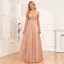 Chic / Belle Doré Paillettes Robe De Soirée 2024 Princesse Bretelles Spaghetti Sans Manches Dos Nu Longue Promo Robe De Ceremonie