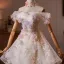 Zauberhaft Champagner Applikationen Perlenstickerei Kurze Ballkleider 2026 Ballkleid Off Shoulder Kurze Ärmel Rückenfreies Tülle Festliche Kleider