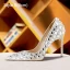 Sexy White Rhinestone Leather Wedding Shoes 2023 11 cm Stiletto Heels Pointed Toe Wedding Pumps High Heels