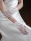 Vintage / Retro White Lace Flower Wedding Bridal Gloves 2025