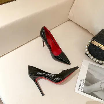 Sexy Noire Bureau Ol Escarpins 2022 10 Cm Talons Aiguilles À Bout Pointu Escarpins Talons Hauts