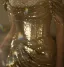 Sparkly Gold Sequins Evening Dresses 2024 Trumpet / Mermaid Off-The-Shoulder Sleeveless Backless Floor-Length / Long Evening Party Formal Dresses