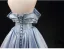 Chic / Beautiful Sky Blue Off-The-Shoulder Prom Dresses 2025 Ball Gown Short Sleeve Backless Floor-Length / Long Prom Formal Dresses