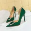 Sexy Black Evening Party Rhinestone Womens Shoes High Heels 2023 10 cm Stiletto Heels Satin Pointed Toe Womens Shoes