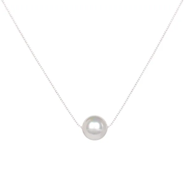 Eleganta Silver Pärla Saterling Silver Halsband Tillbehör 2023