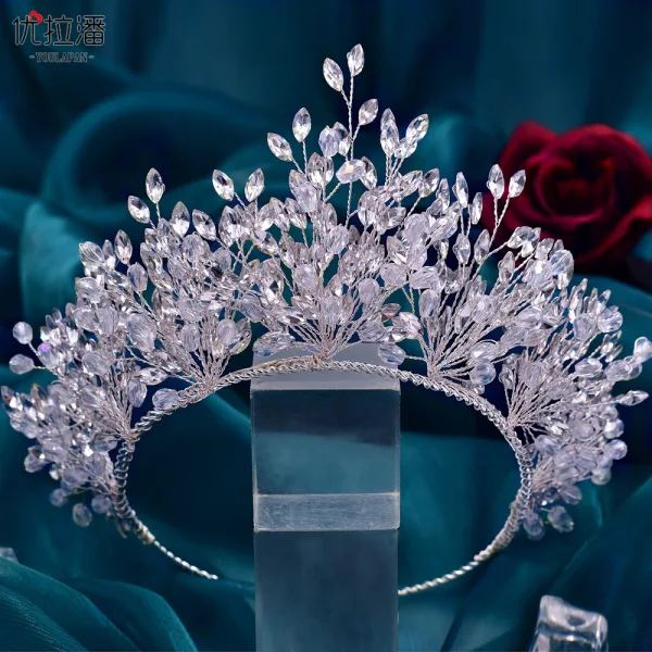 Charmant Bling Bling Fait main Multi-Couleurs Faux Diamant Alliage Accessoire Cheveux Mariage 2023 Mariage