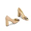 Vintage Nude Leder Ball Pumps 2026 8 cm Thick Heels Spitzschuh Pumps Hochhackige