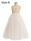 Chic / Beautiful White Beading Pearl Short Birthday Flower Girl Dresses 2024 Spaghetti Straps Sleeveless Backless