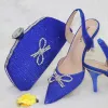 Sparkly Red Rhinestone Bow Evening Party Womens Sandals Clutch Bags 2023 8 cm Stiletto Heels Pointed Toe Sandals High Heels Clutch Bags