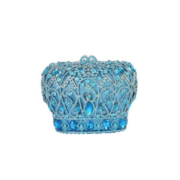 Fabuleux Doré Faux Diamant Métal Soirée Couronner Pochette 2022
