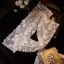 Bling Bling Blanche Perlage Perle Paillettes Tulle Gants Mariage 2026 Mariage
