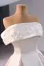 High-end White Beading Lace Flower Satin Wedding Dresses 2024 Ball Gown Strapless Sleeveless Backless Chapel Train Wedding