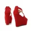 Schöne Rosa Sommer Freizeit Sandalen Damen 2022 Knöchelriemen 12 cm Keilabsatz Peeptoes Sandaletten