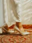 Élégant Ivoire Satin Perle Chaussure De Mariée 2024 8 cm Talons Aiguilles À Bout Pointu Mariage Escarpins Talons Hauts