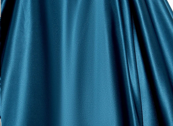 Vintage / Retro Ink Blue Satin Prom Dresses 2024 Ball Gown Off-The-Shoulder Puffy Short Sleeve Backless Floor-Length / Long Prom Formal Dresses