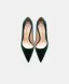 Mooie / Prachtige Donkergroen Avond Suede Pumps 2025 Leer 10 cm Naaldhakken / Stiletto Spitse Neus Pumps Hoge Hakken