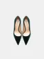 Elegante Donkergroen Gala Suede Pumps 2025 Hoge Hakken 10 cm Naaldhakken / Stiletto Spitse Neus Pumps