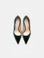 Chic / Beautiful Dark Green Suede Evening Party Pumps 2026 Leather 10 cm Stiletto Heels Pointed Toe High Heels