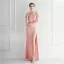 Chic / Beautiful White Split Front Evening Dresses 2024 Trumpet / Mermaid Off-The-Shoulder Sleeveless Backless Floor-Length / Long Evening Party Formal Dresses