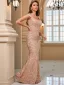 Sparkly Dark Green Sequins Evening Dresses 2022 Trumpet / Mermaid Square Neckline Sleeveless Floor-Length / Long Evening Party Formal Dresses