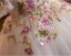 Fancy White Sequins Lace Flower Birthday Flower Girl Dresses 2025 Ball Gown Off-The-Shoulder Short Sleeve Backless Floor-Length / Long Tulle