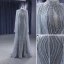 High-end Grey Handmade  Beading Sequins Evening Dresses 2023 Trumpet / Mermaid High Neck Long Sleeve Floor-Length / Long Evening Party Formal Dresses