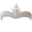 Sparkly Silver Rhinestone Wedding Tiara 2022 Bridal Jewelry Alloy