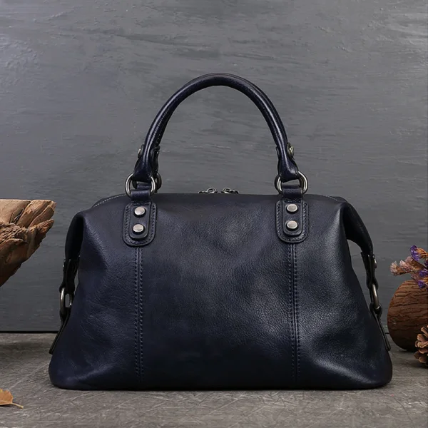 Vintage / Retro Coffee Leather Totem Women's Bags Handbag 2023 Street Wear