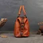 Vintage / Retro Coffee Leather Totem Women's Bags Handbag 2023 Street Wear