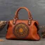 Vintage / Retro Coffee Leather Totem Women's Bags Handbag 2023 Street Wear