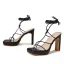 Sexy Orange Street Wear Womens Sandals 2022 X-Strap 11 cm Thick Heels Open / Peep Toe Sandals High Heels
