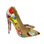 Fashion Street Wear Doodle Pumps High Heels 2022 12 cm Stiletto Heels Pointed Toe Pumps