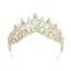 Fashion White Crystal Rhinestone Wedding Tiara Bridal Hair Accessories 2022 Alloy