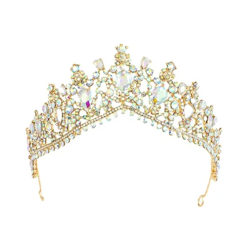 Fashion White Crystal Rhinestone Wedding Tiara Bridal Hair Accessories 2022 Alloy