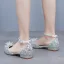 Charming Gold Rhinestone Flat Wedding Shoes 2024 Ankle Strap Pointed Toe Wedding Sandals