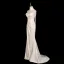 Sexy Ivoire Perle En Dentelle Fleur Robe De Soirée 2025 Trompette / Sirène Bustier Sans Manches Dos Nu Train De Balayage Robe De Ceremonie