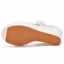 Chic / Beautiful White Appliques Outdoor / Garden Prom Womens Sandals 2022 10 cm Wedges Open / Peep Toe Sandals