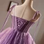 Chic / Belle Lilas Glitter Paillettes Courte Corset  de retour Robe De Graduation 2024 Princesse Bretelles Spaghetti Sans Manches Dos Nu Robe De Ceremonie