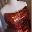 Scintillantes Bordeaux Paillettes Trompette / Sirène Robe De Soirée 2024 Bustier Sans Manches Dos Nu Train De Balayage Soirée Robe De Ceremonie