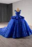 Vintage / Retro High-end Red Lace Flower Appliques Prom Dresses 2024 Ball Gown V-Neck Sleeveless Backless Court Train Prom Formal Dresses