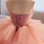 Charmant Rosa Applikationen Fallende Rüsche Ballkleider 2023 Ballkleid Bandeau Ärmellos Rückenfreies Hof-Schleppe Ball Festliche Kleider