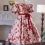 Chic / Beautiful Printing Short Burgundy Homecoming Graduation Dresses 2024 Ball Gown Off-The-Shoulder Backless Bow Sash Short Sleeve Formal Dresses