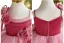 Chic / Beautiful Fuchsia Appliques Birthday Flower Girl Dresses 2025 Ball Gown Spaghetti Straps Sleeveless Backless Floor-Length / Long Flower Girl Dresses