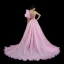 Luxus / Herrlich Rosa Applikationen Perlenstickerei Pailletten Abendkleider 2023 Meerjungfrau One-Shoulder Ärmellos Rückenfreies Quaste Hof-Schleppe Abend Festliche Kleider